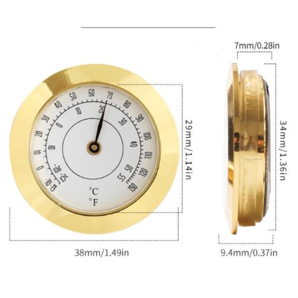 38mm High Precision Home / Guitar Violin Case / Cigar Hygrometer, Style: Hygrometer - Image 8