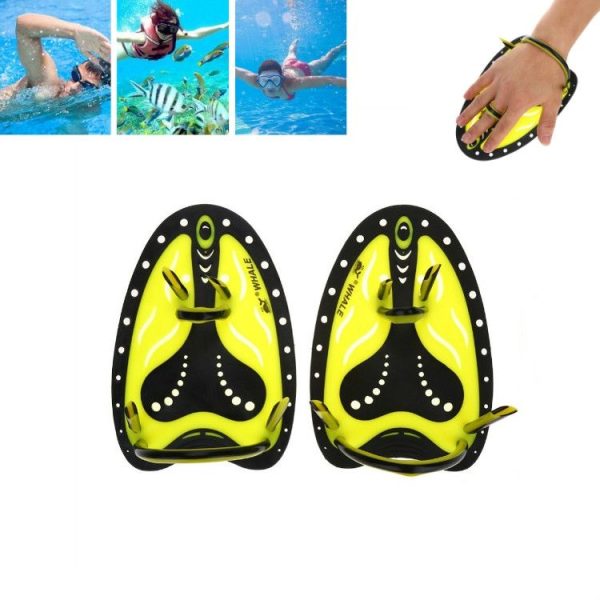 TP200 Two-color Swimming Hand Webbed Swimming Practice Equipment for Beginners, Size: Adult L (Yellow) - Image 2