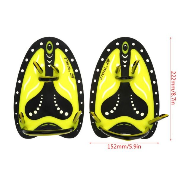 TP200 Two-color Swimming Hand Webbed Swimming Practice Equipment for Beginners, Size: Adult L (Yellow) - Image 5