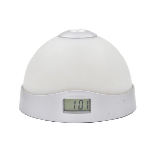 Lazy Magic Colorful Luminous Projection Clock LED Hemisphere Alarm Clock (Starless Projection Clock)