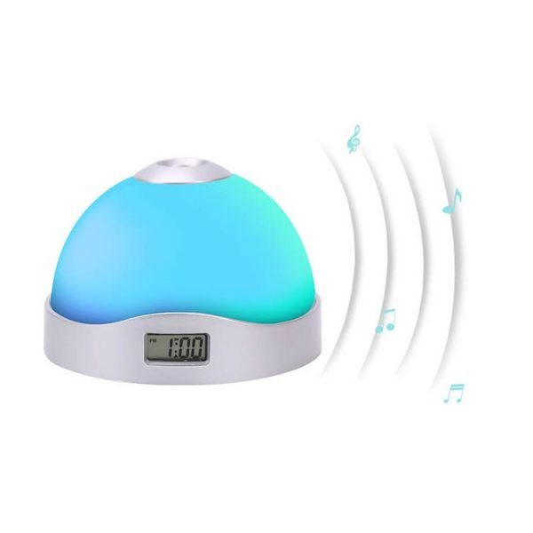 Lazy Magic Colorful Luminous Projection Clock LED Hemisphere Alarm Clock (Starless Projection Clock) - Image 4