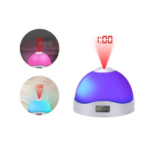 Lazy Magic Colorful Luminous Projection Clock LED Hemisphere Alarm Clock (Starless Projection Clock) - Image 5