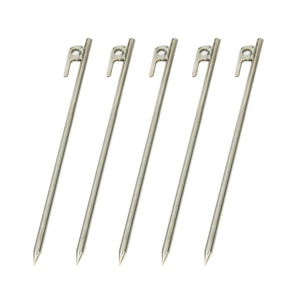 Outdoor Durable 30cm Stainless Steel Camping Awning Tent Stakes Pegs for Camping Travel Tent Accessor - Image 2