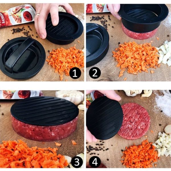 Hamburger Meat Press Tool Patty Maker Mold Cutlet - Image 7