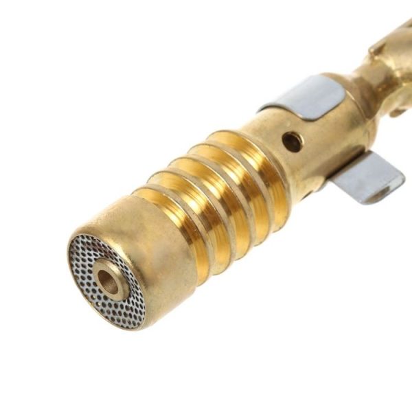 High Temperature Brass Gas Turbo Torch Aluminum Brazing Propane Weld Plumbing Fire Gun - Image 6