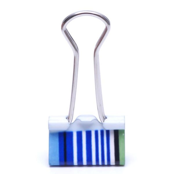 24 PCS 38mm Printed Metal Paper Clip Office School Binding Supplies - Image 6