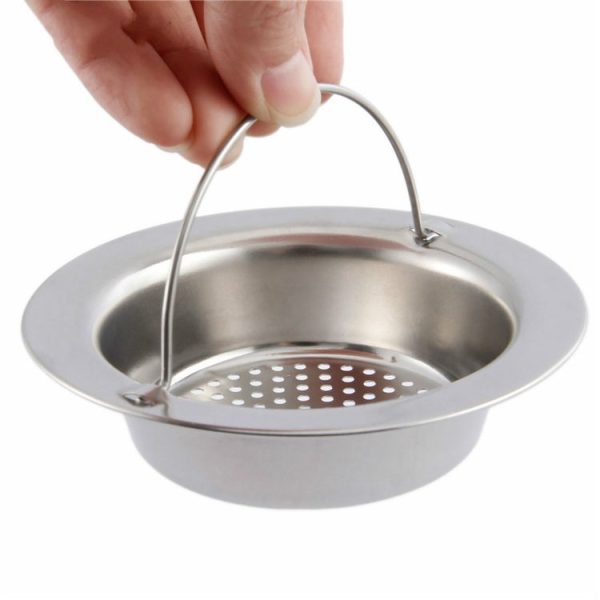 Hand-held Shower Drain Hole Filter Stainless Steel Kitchen Sink Strainer - Image 3
