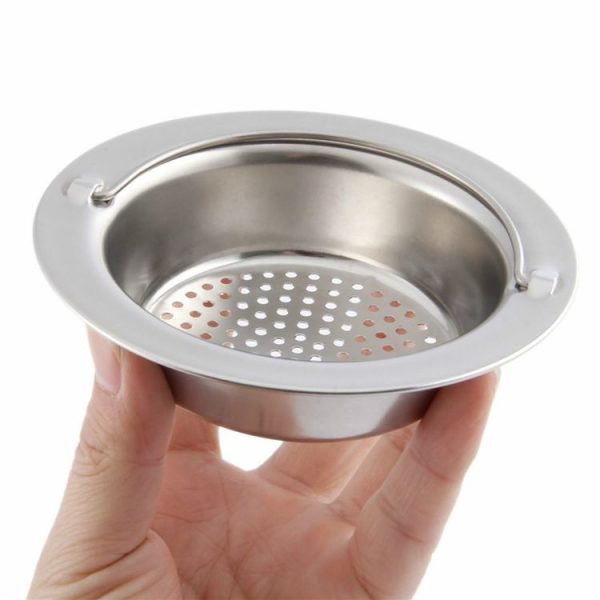 Hand-held Shower Drain Hole Filter Stainless Steel Kitchen Sink Strainer - Image 4