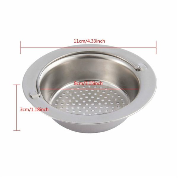 Hand-held Shower Drain Hole Filter Stainless Steel Kitchen Sink Strainer - Image 5