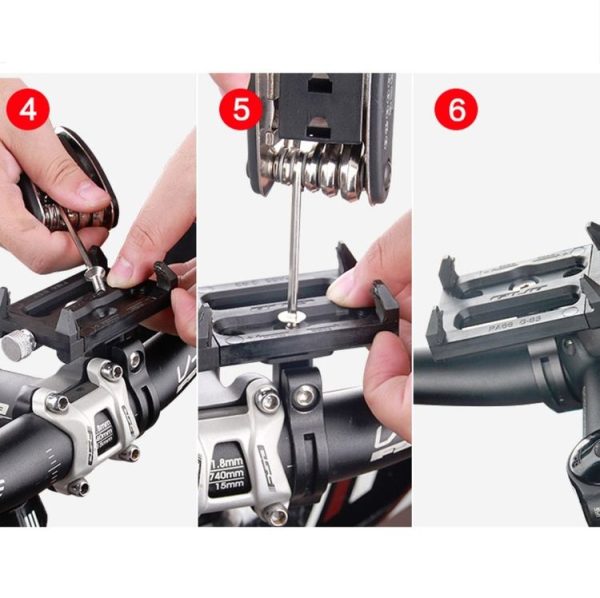 GUB Bicycle Aluminum Alloy Mobile Phone Bracket Navigation Bracket Motorcycle Mobile Phone Holder (Green) - Image 10