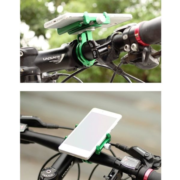 GUB Bicycle Aluminum Alloy Mobile Phone Bracket Navigation Bracket Motorcycle Mobile Phone Holder (Green) - Image 3