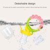 Baby Nipple Fresh Food Fruit Milk Feeding Bottles Learn Feeding Drinking Handle Teething Pacifier with Bell, Size: S (Pink) - Image 9