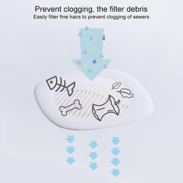 Square Sink Filter Bathroom Anti-hair Toilet Floor Drain Cover Home Kitchen Sewer Pool Filter (Light Blue) - Image 4
