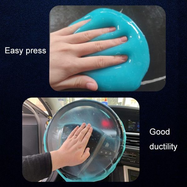 Car Clean Glue Gel Sticker (Sky Blue) - Image 5