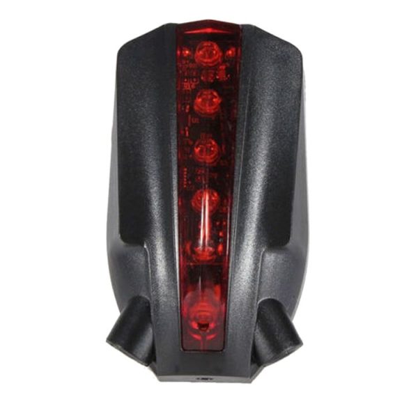 Bicycle Taillights 2 Laser Beams +5 Superbright Red LED Indicators with Safety Warning Bicycle Logo - Image 2