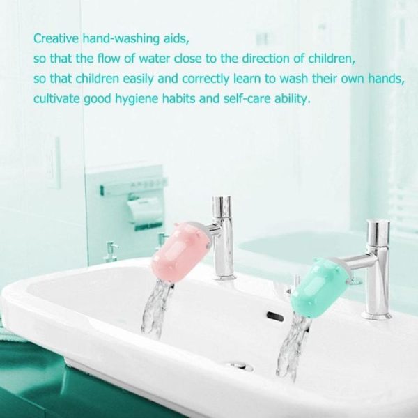 Children Hand Washing Extender Faucet Extension Sink (Green) - Image 7