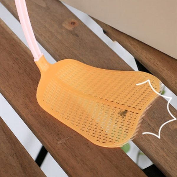 Household Plastic Long Handle Fly Swatter Mosquito Swatter, Random Color Delivery - Image 7