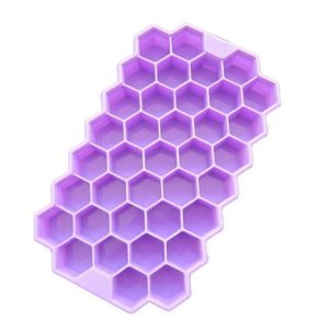 37 Grids Ice Cubes Honeycomb Ice Cream Maker Form DIY Mould Popsicle Molds Yogurt Ice Box Fridge Treats Freezer (Purple)