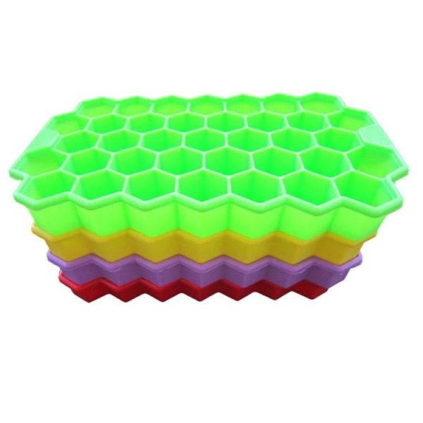 37 Grids Ice Cubes Honeycomb Ice Cream Maker Form DIY Mould Popsicle Molds Yogurt Ice Box Fridge Treats Freezer (Purple) - Image 5