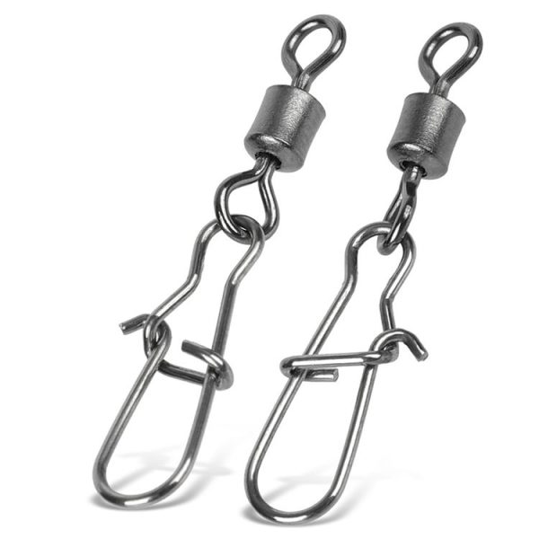 10pcs / Pack Stainless Steel Fishing Connector Bearing Rolling Swivel Connector Fishing Gear Accessories (1 (40mm)) - Image 2