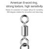10pcs / Pack Stainless Steel Fishing Connector Bearing Rolling Swivel Connector Fishing Gear Accessories (1 (40mm)) - Image 4