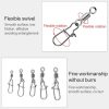 10pcs / Pack Stainless Steel Fishing Connector Bearing Rolling Swivel Connector Fishing Gear Accessories (1 (40mm)) - Image 7