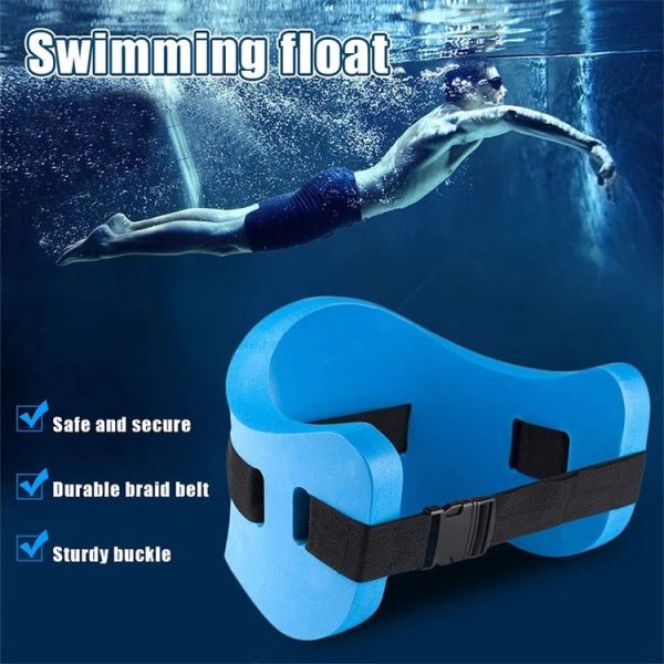 EVA Adjustable Back Floating Foam Swimming Belt Waist Training Equipment Adult Children Float Board Tool (Blue) - Image 5