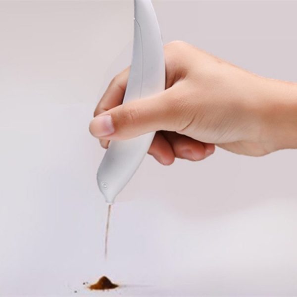 New Electric Latte Art Pen For Coffee Cake Pen For Spice Cake Decorating Pen Coffee Carving Pen Baking Pastry Tools (White) - Image 8