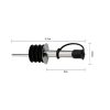 5 PCS Glass Bottle Stopper Stainless Steel Oil Stopper Silicone Stopper Black Hat Straight Mouth - Image 2