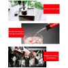 5 PCS Glass Bottle Stopper Stainless Steel Oil Stopper Silicone Stopper Black Hat Automatic Cap - Image 6