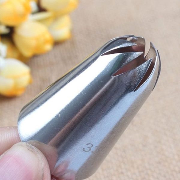 Large Size Icing Piping Shape Nozzle Cake Cream Decoration Head Bakery Pastry Tips Stainless Steel Decorating Tool Bakeware - Image 4