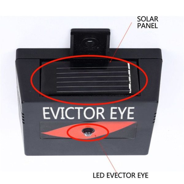 2 Pcs / Pack Solar Repeller Ranch Farm Wild Hawkeye Animal Repeller - Image 3