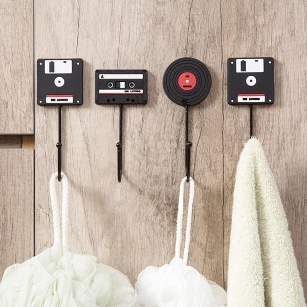 Minimalist Home Decoration Retro Tape Disk Decorative Wall Hooks (Cassette Tape Style) - Image 5