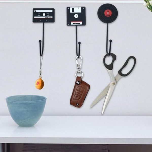 Minimalist Home Decoration Retro Tape Disk Decorative Wall Hooks (Cassette Tape Style) - Image 7