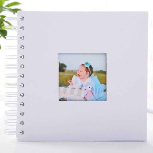 6 inch Baby Growth Album Kindergarten Graduation Album Children Paper Album (White)