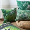 Tropical Plants Pillow Case Polyester Decorative Pillowcases Green Leaves Throw Pillow Cover Square 45CM x45CM (37) - Image 5
