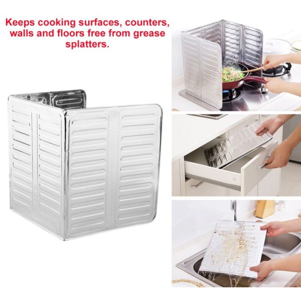 Kitchen Oil Proof Cooktop Oil Shield Creative Kitchen Splash Proof Hot Oil Proof Plate - Image 3