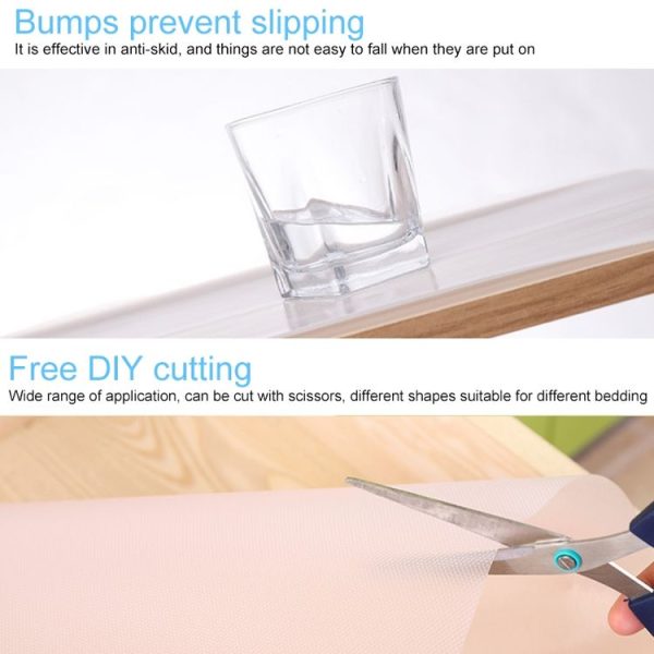Diamond Texture Cut off Cabinet Drawer Waterproof Dustproof Pad Mat, Size: 45x150cm (Pink) - Image 4