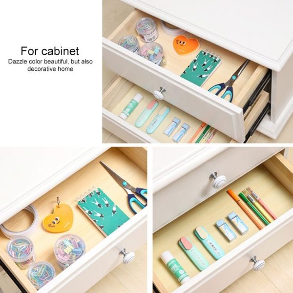 Diamond Texture Cut off Cabinet Drawer Waterproof Dustproof Pad Mat, Size: 45x150cm (Pink) - Image 5