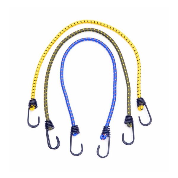 Outdoor Bundling Rope Elastic Tents Metal Buckle High Stretch Clothesline Camping Luggage Packing Hook (Single Hook Green) - Image 4