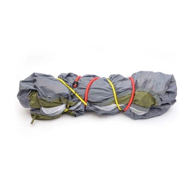 Outdoor Bundling Rope Elastic Tents Metal Buckle High Stretch Clothesline Camping Luggage Packing Hook (Single Hook Green) - Image 6