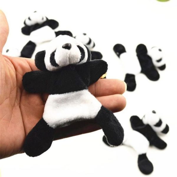 Plush Cartoon Panda Refrigerator Stick Stereo Soft Magnetic Stickers - Image 3