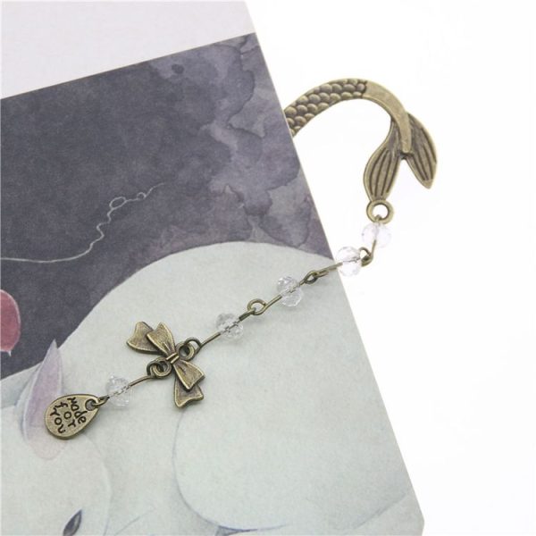 2 PCS Creative Stationery Supplies Retro Elf Pattern Bookmark (Mermaid) - Image 4
