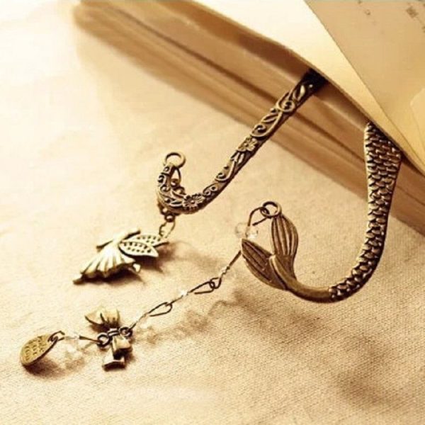 2 PCS Creative Stationery Supplies Retro Elf Pattern Bookmark (Mermaid) - Image 5