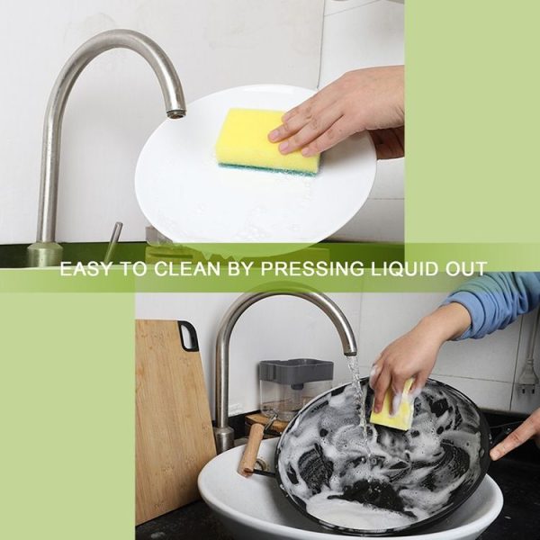 Press Soap Dispenser Kitchen Detergent Wash Presser (Gray) - Image 12