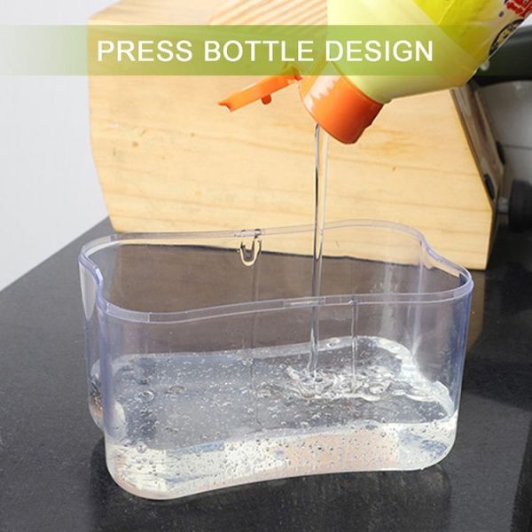 Press Soap Dispenser Kitchen Detergent Wash Presser (Gray) - Image 8