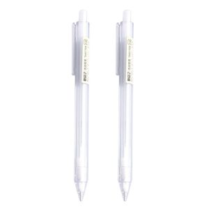 2 PCS Activity Pencil Frosted Transparent Hexagon Pen Student Pencil, Refill: 0.5mm, Lead Hardness: 2B
