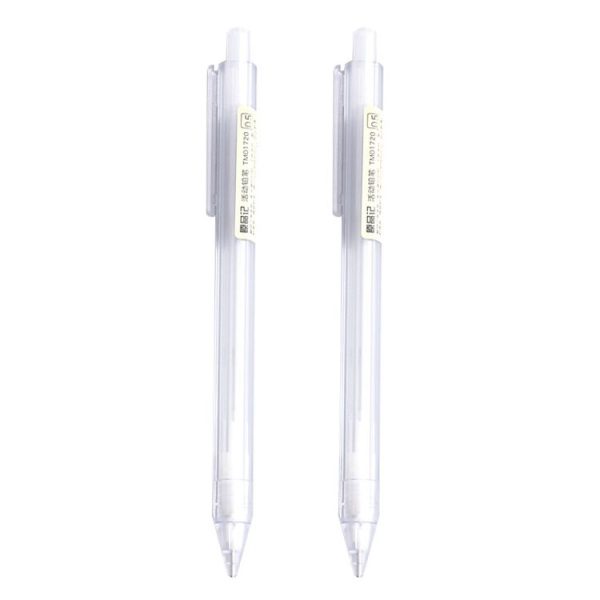 2 PCS Activity Pencil Frosted Transparent Hexagon Pen Student Pencil, Refill: 0.5mm, Lead Hardness: 2B