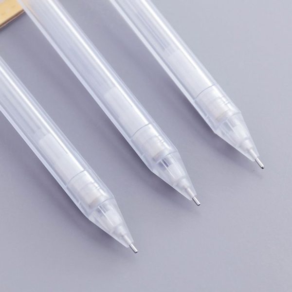2 PCS Activity Pencil Frosted Transparent Hexagon Pen Student Pencil, Refill: 0.5mm, Lead Hardness: 2B - Image 3