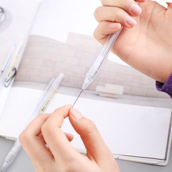 2 PCS Activity Pencil Frosted Transparent Hexagon Pen Student Pencil, Refill: 0.5mm, Lead Hardness: 2B - Image 4
